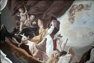 Die vier Kirchenväter mit den Evangelistensymbolen