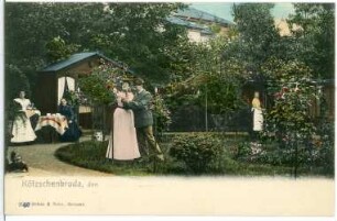 Kötzschenbroda. Erholung im Garten