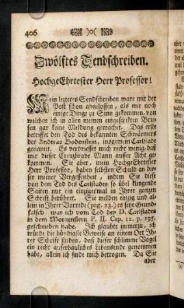 406-434, Zwoelftes Sendschreiben