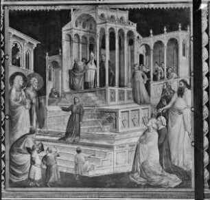 Kapellenausmalung — Szenen aus dem Marienleben — Tempelgang Mariens