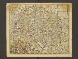 Circulus Suevicus in quo sunt Ducatus Wirtenbergensis, Marchionatus Badensis, & Burgoviensis …