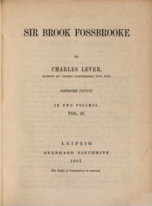 Sir Brook Fossbrooke. 2