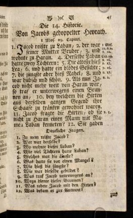 45-53, Die 14. - 15. Historie