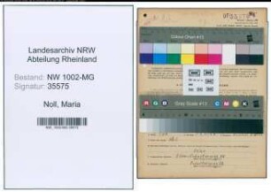 Entnazifizierung Maria Noll , geb. 28.10.1902 ()