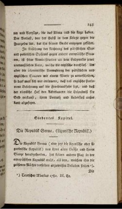 Siebentes Kapitel. Die Republik Genua, (Ligurische Republik.)
