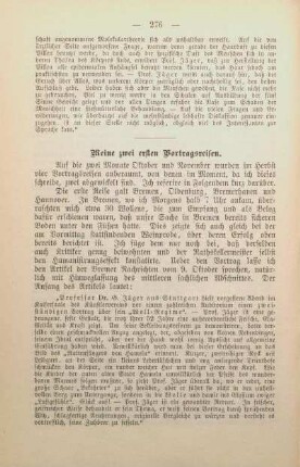 Meine zwei ersten Vortragsreisen