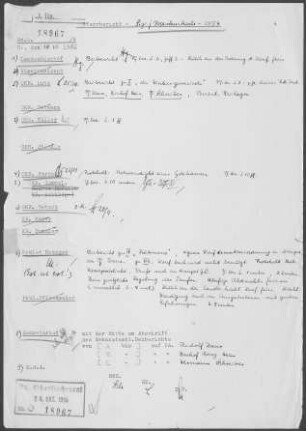Stuttgart Markuskirche Teil-Kirchengemeinde: Visitationsbericht mit Pfarrbericht 1954