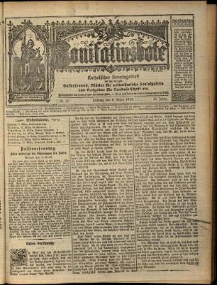 Erste Ausgabe vom Sonntag, den 09. März 1913.
