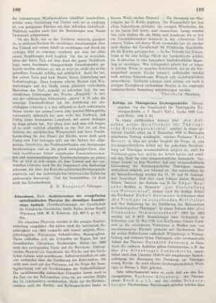 170-171 [Rezension] Beiträge zur Thüringischen Kirchengeschichte ; 1,1.1929