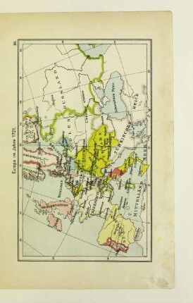 Europa im Jahre 1721