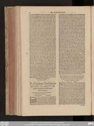 B. Anselmi Archiepiscopi Cantuariensis dialogus de libero arbitrio incipit.