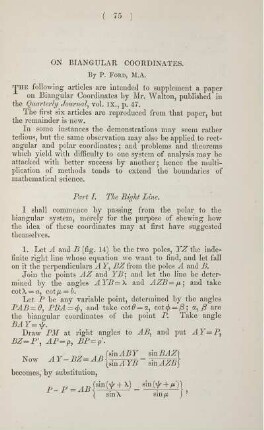 On biangular coordinates.