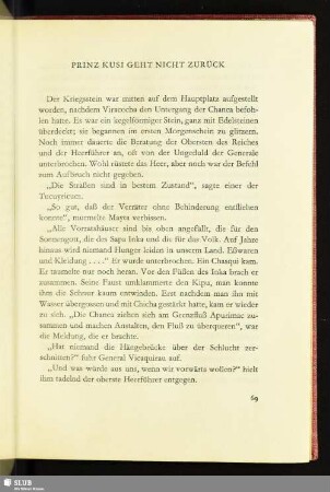 Prinz Kusi Geht Nicht Zurück