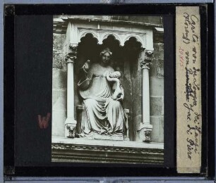 Florenz, Loggia dei Lanzi,della Quercia, Skulptur der Caritas (Florenz, Loggia dei Lanzi) : Personifikation der Liebe (Caritas)