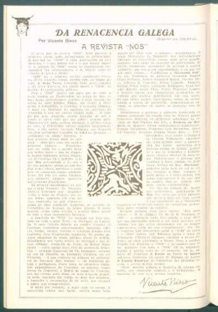 Da renacencia galega : A Revista "Nos"
