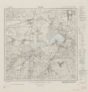 3246 Wandlitz, Meßtischblatt (4cm - Karte)
