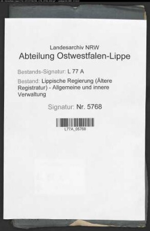 Assignation an die Irrenhauskasse wegen Münzwechsels