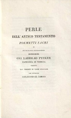 Perle dell'Antico Testamento : Poemetti sacri ..., 2