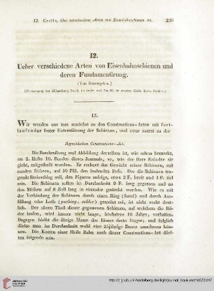11: Ueber verschiedene Arten von Eisenbahnschienen und deren Fundamentirung, [3]