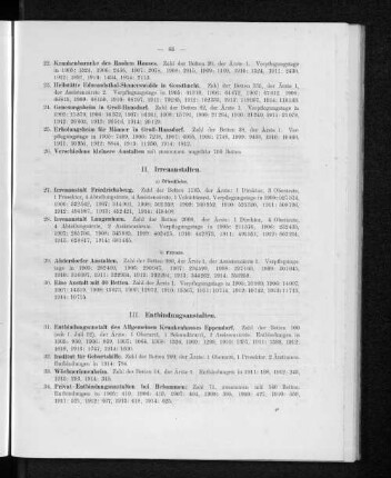 III. Entbindungsanstalten.