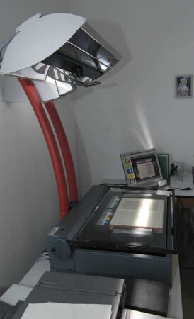 Hochleistungsfarbscanner (Buchscanner) Typ OS 10000 A1 : Hochleistungsfarbscanner (Buchscanner) Typ OS 10000 A1; Hersteller Zeutschel GmbH 
