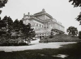 Kassel, Hoftheater : Kassel. Hoftheater von der Parkseite gesehen
