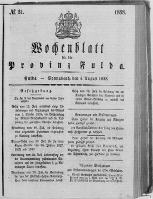 Nr. 31, Ausgabe vom 4. August 1838 [S. 590 fehlt]