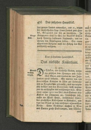 Das sechzehente Hauptstück. Das türkische Kaiserthum.