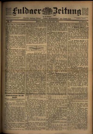 Ausgabe vom Freitag, den 27. Juni 1902.