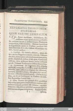 Explicatio Terminorum Anatomiae Quam Maxime Generalium.