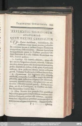 Explicatio Terminorum Anatomiae Quam Maxime Generalium.