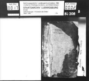 Liquidationsprotokoll der ellwangischen Ämter und Faktoreien