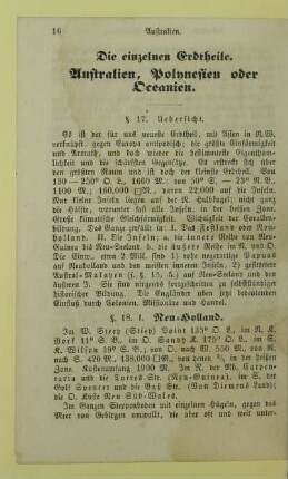 Die einzelnen Erdtheile