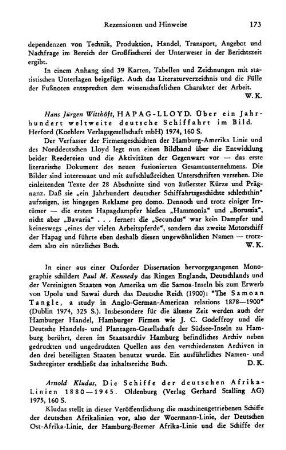 Witthöft, Hans Jürgen :: Hapag-Lloyd, über ein Jahrhundert weltweite deutsche Schiffahrt im Bild : Herford, Koehler, 1974