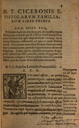 Epistolarum ut vocant familiarum libri XVI