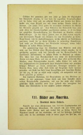 III. Bilder aus Amerika