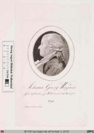 Bildnis Johann Georg Wagner