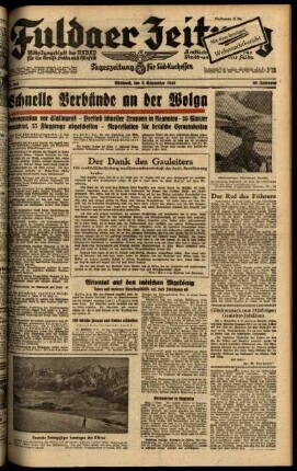 Ausgabe vom Mittwoch, den 02. September 1942.