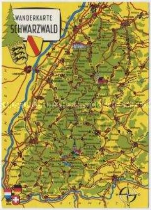 Wanderkarte vom Schwarzwald