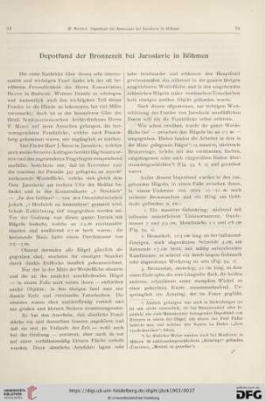 Depotfund der Bronzezeit bei Jaroslavic in Böhmen