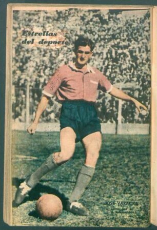 José Varacka (centro half del C. A. Independiente) - [Fotografía] : Estrellas del deporte