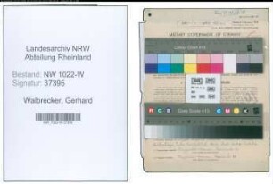 Entnazifizierung Gerhard Walbrecker , geb. 08.07.1911 (Beamter)