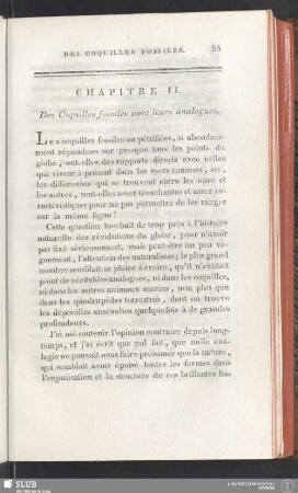 Chapitre II. Des Coquilles fossiles avec leurs analogues