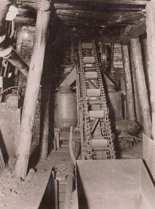Bergeversetzmaschine, Kohlebergbau, Wiederauffüllen, Oelsnitz
