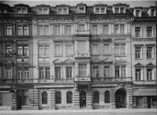 Dresden-Neustadt, Hoyerswerdaer Straße 29. Wohn- und Geschäftshaus (1876). Straßenfront