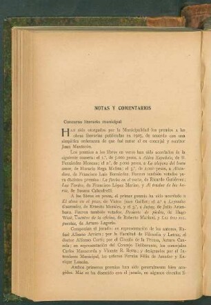 Concurso literario municipal