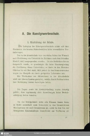 A. Die Kunstgewerbeschule
