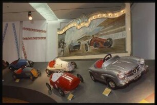 Sonderausstellung zu Tretautos, 2000, Ausstellungsraum