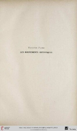 Troisème partie: Les mouvements artistiques