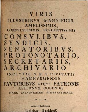Dissertatio ivris pvblici inavgvralis in qva qvaestio expenditvr: Vtrvm electores vi archi-officiorvm imperatorem eligant